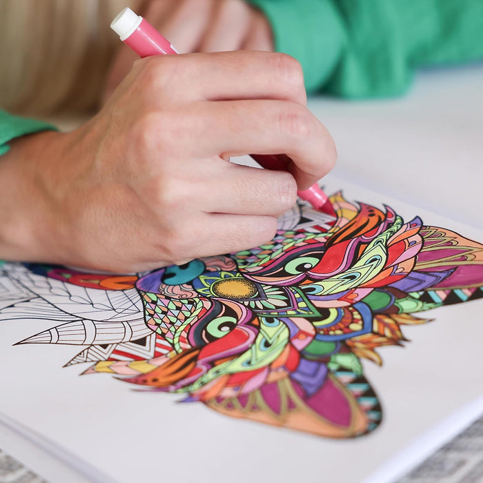 Marvin's Magic - Amazing Magic Pens - Colour Changing Magic Colouring Pens Set - Create 3D Lettering or Write Secret Messages - Magical Art Supplies - 25 Magical Coloured Pens