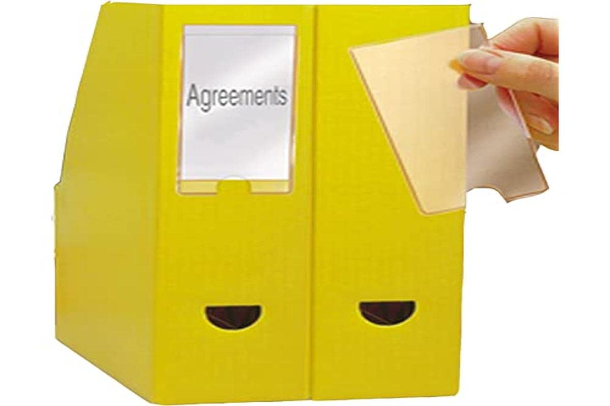 3L 10310 25 x 75 mm Value Self Adhesive Label Holders (Pack of 12