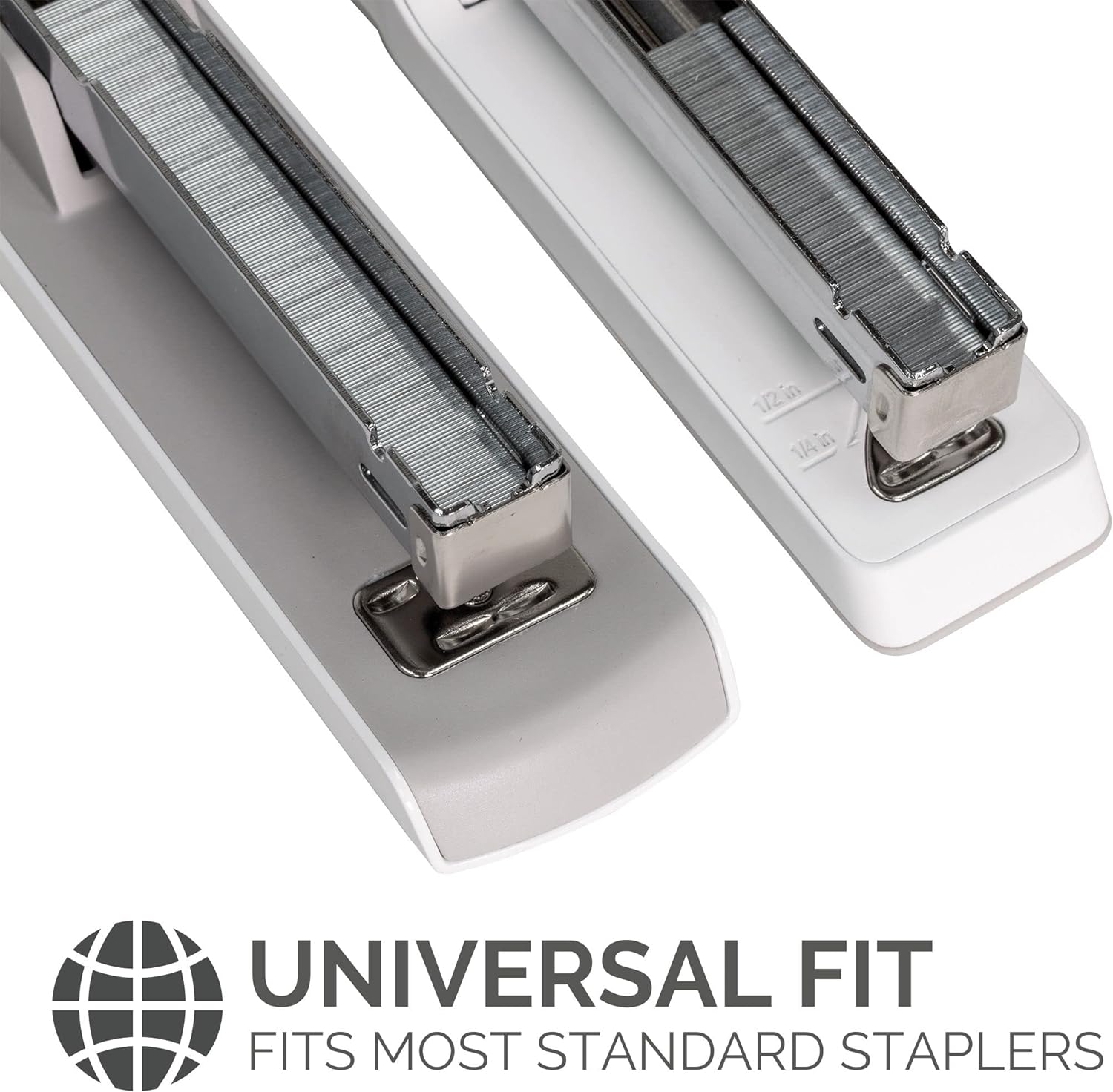 Fellowes Jam Free Stapler, 25 Sheet Capacity - LX850 Easy-Press Full Strip Antibacterial Manual Stapler – Uses Both 24/6mm and 26/6mm Staples – Includes a Box of 5000 26/6mm Full Strip Staples