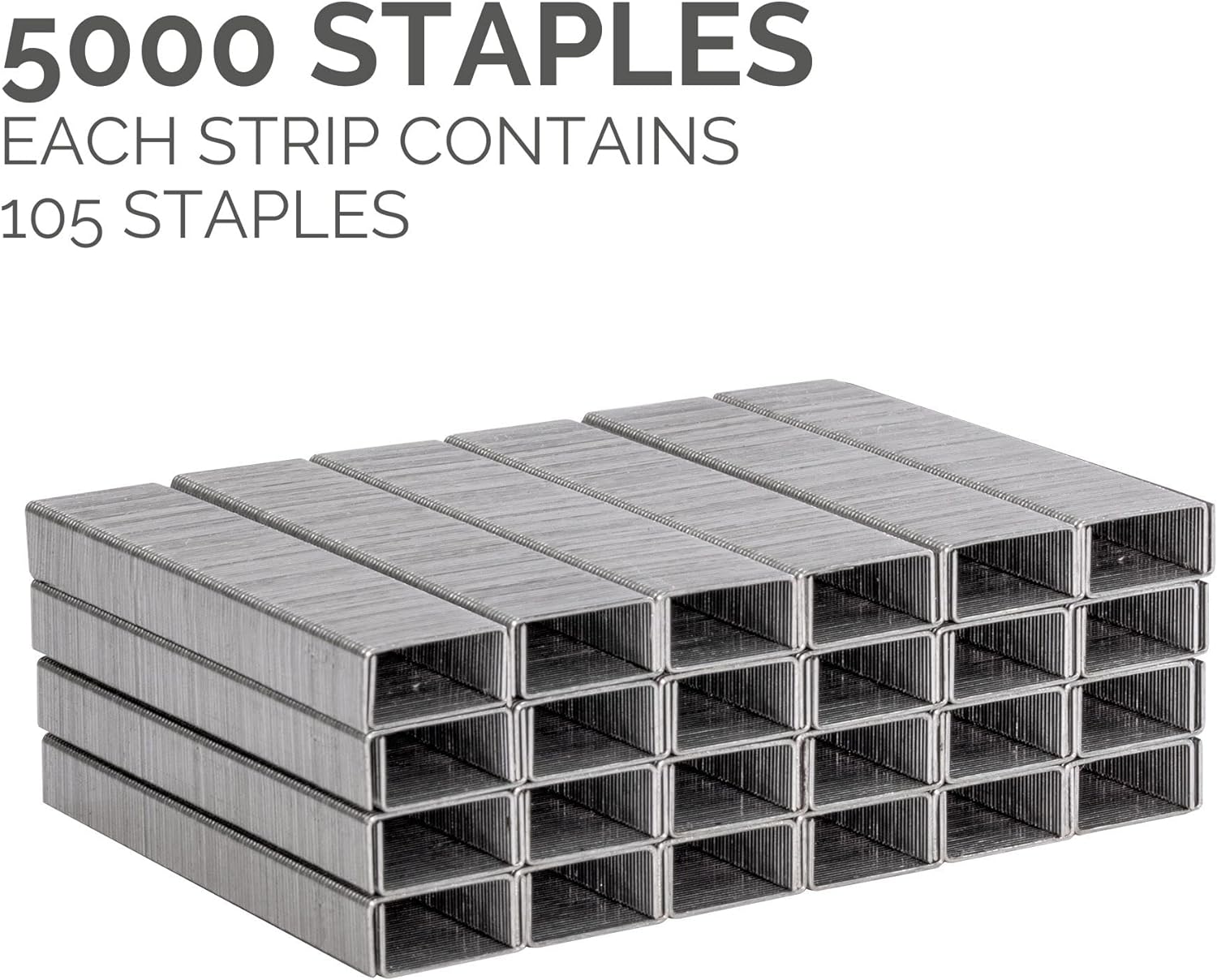 Fellowes Staples 26/6mm for Half Strip Staplers – Box of 5000, 1 Pack – Silver