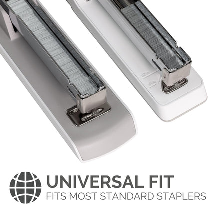 Fellowes Staples 26/6mm for Half Strip Staplers – Box of 5000, 1 Pack – Silver