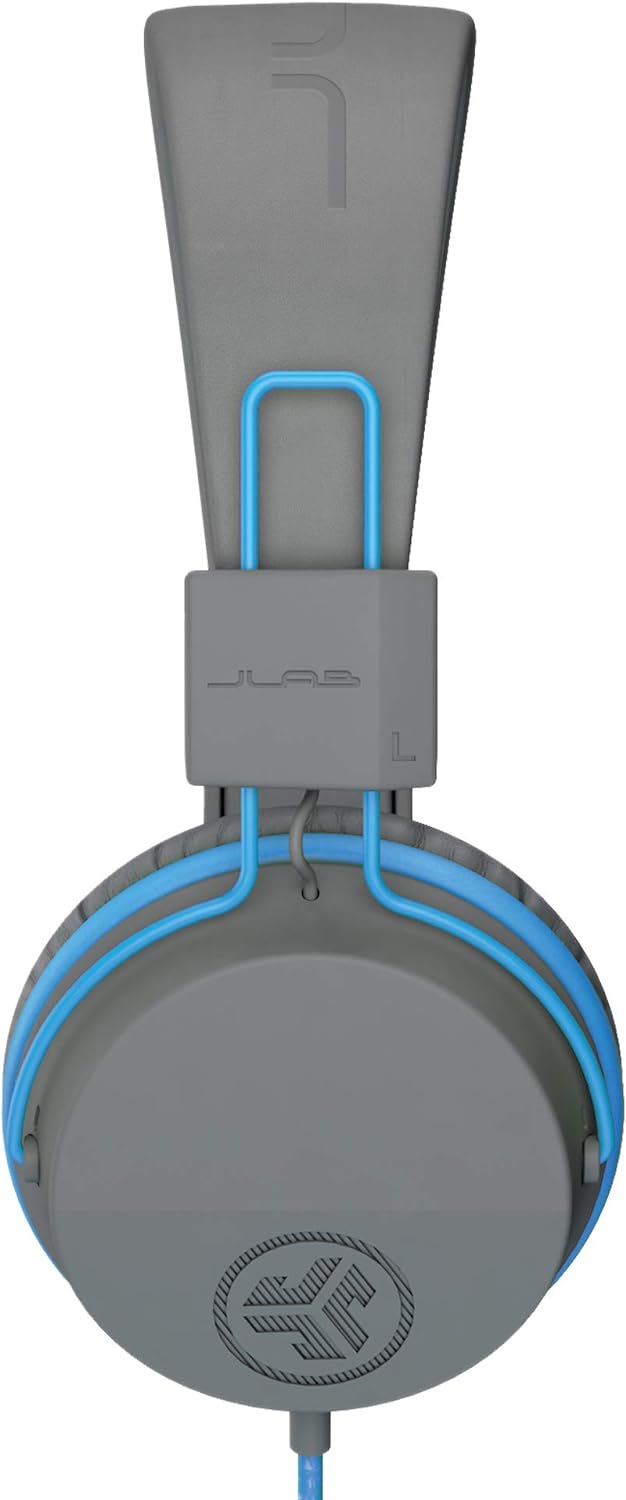 JLab JBuddies Studio Kids Headphones Wired - On-Ear Childrens Headphones for Boys & Girls, Volume Limited Kids Earphones with Microphone, Noise Isolation, Adjustable Child Headphones