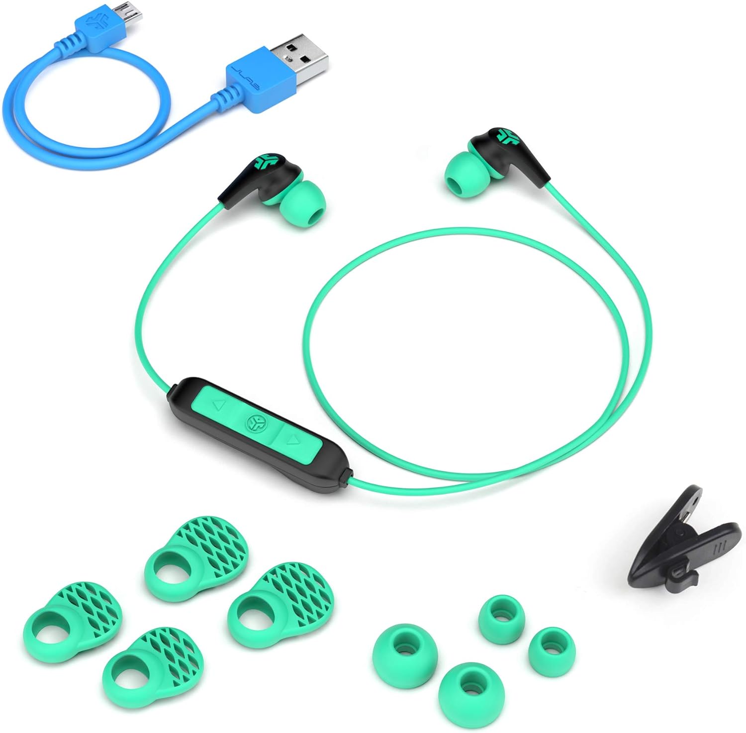 JLab JBuds Pro Bluetooth Wireless Signature Earbuds | Titanium 10mm Drivers | 6-Hour Battery Life | Music Controls | Noise Isolation | Bluetooth 4.1 Extra Gel Tips and Cush Fins | Graphite/