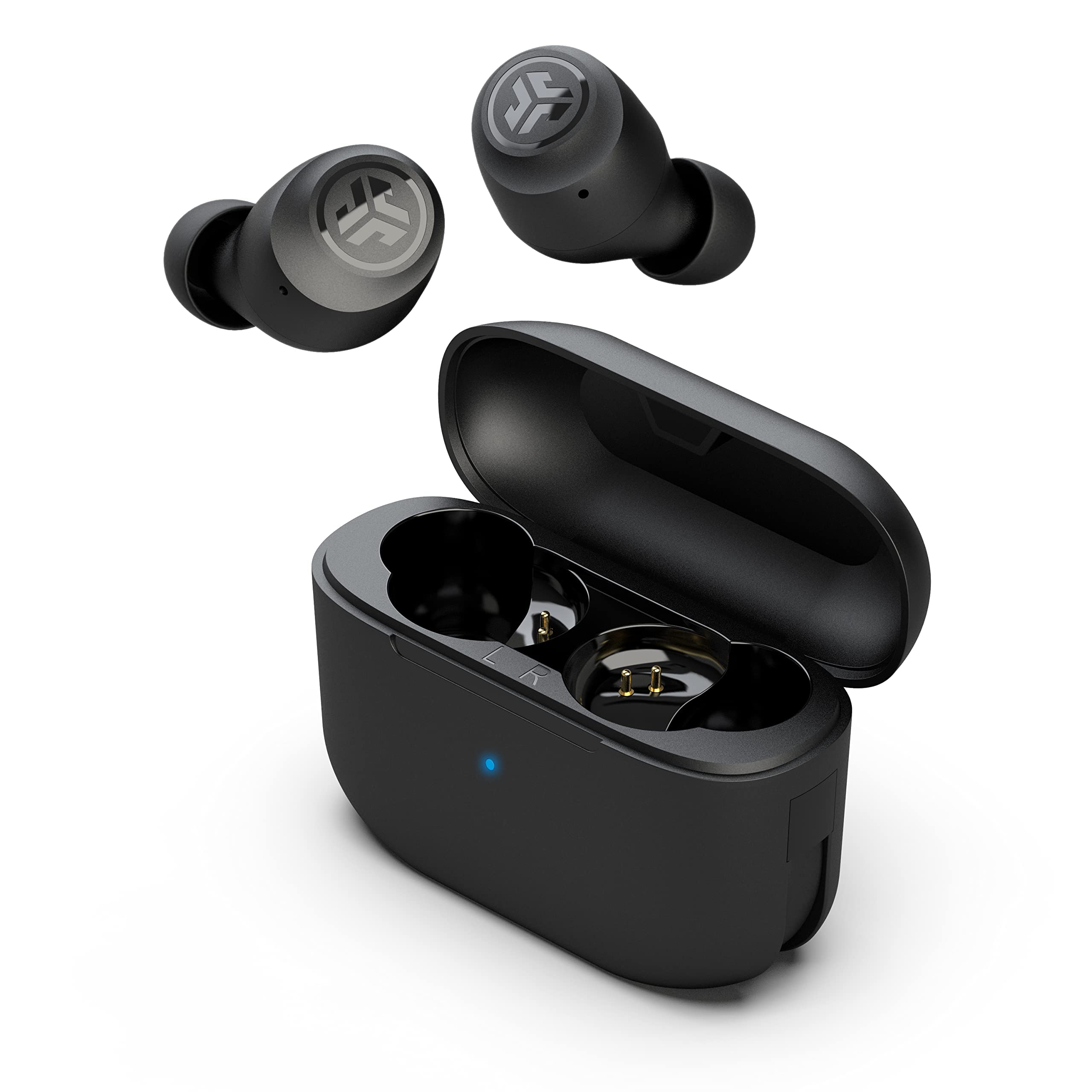 JLab Go Air Pop True Wireless Earbuds, Headphones In Ear, Bluetooth Earphones with Microphone, Wireless Ear Buds, TWS Bluetooth Earbuds with Mic, USB Charging Case, Dual Connect, EQ3 Sound