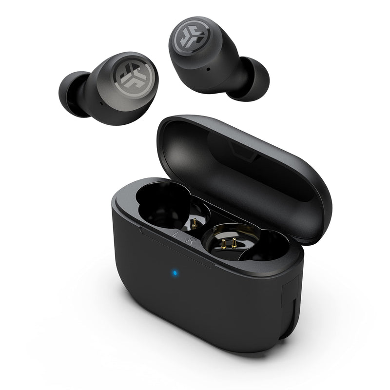 JLab Go Air Pop True Wireless Earbuds, Headphones In Ear, Bluetooth Earphones with Microphone, Wireless Ear Buds, TWS Bluetooth Earbuds with Mic, USB Charging Case, Dual Connect, EQ3 Sound