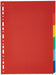 Exacompta - Ref 2006E - Forever Collection - 100% Recycled Dividers - Suitable for A4 Documents, 220gsm 100% Recycled Card, 6 Position - Multicoloured