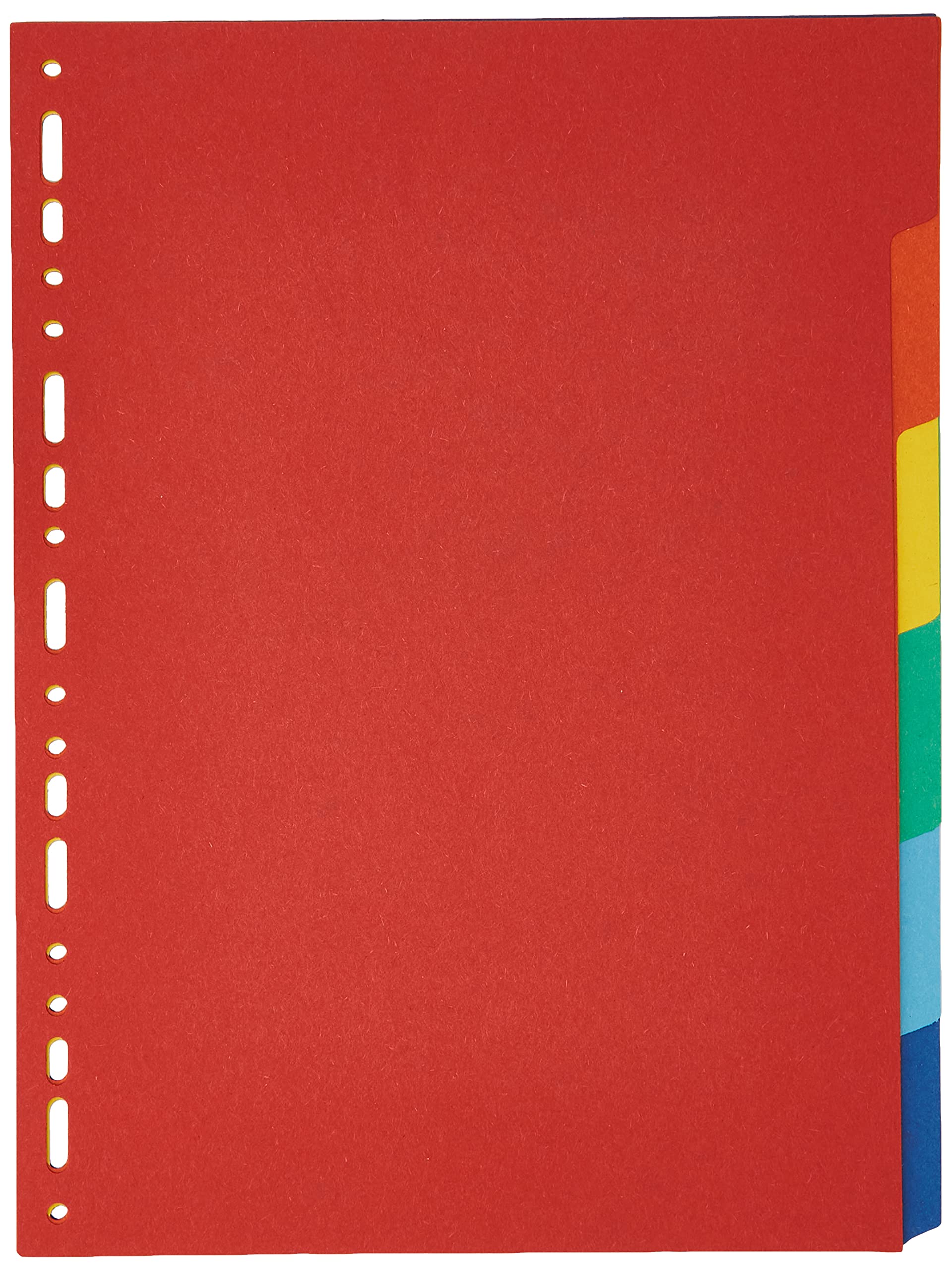 Exacompta - Ref 2006E - Forever Collection - 100% Recycled Dividers - Suitable for A4 Documents, 220gsm 100% Recycled Card, 6 Position - Multicoloured