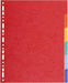 Exacompta - Ref 2106E - Forever Collection - 100% Recycled Dividers - Suitable for A4+ Documents, 220gsm 100% Recycled Card, 6 Position - Multicoloured