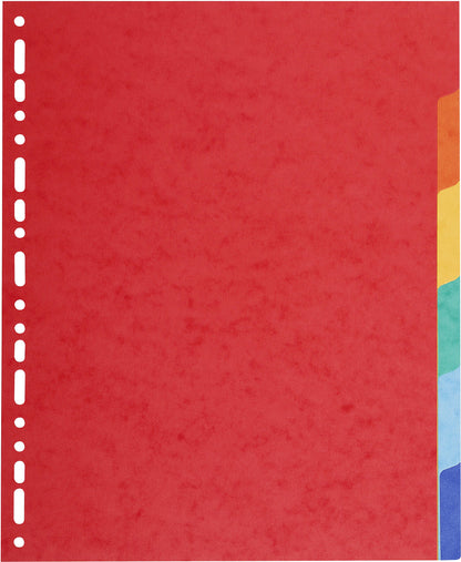 Exacompta - Ref 2106E - Forever Collection - 100% Recycled Dividers - Suitable for A4+ Documents, 220gsm 100% Recycled Card, 6 Position - Multicoloured