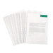 Exacompta - Ref 5250E - PP Document Punched Pockets - Suitable for A4 Documents, 0.1mm Polypropylene, Top Opening for Documents, Pre-Punched Left Tab - Clear (Pack of 50
