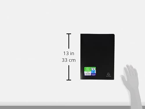 Exacompta - Ref 8521E - Soft PP Display Book - Suitable for A4 Documents, Made from Polypropylene, Lightweight, 20 Pockets, 40 Viewing Pages - Black Cover