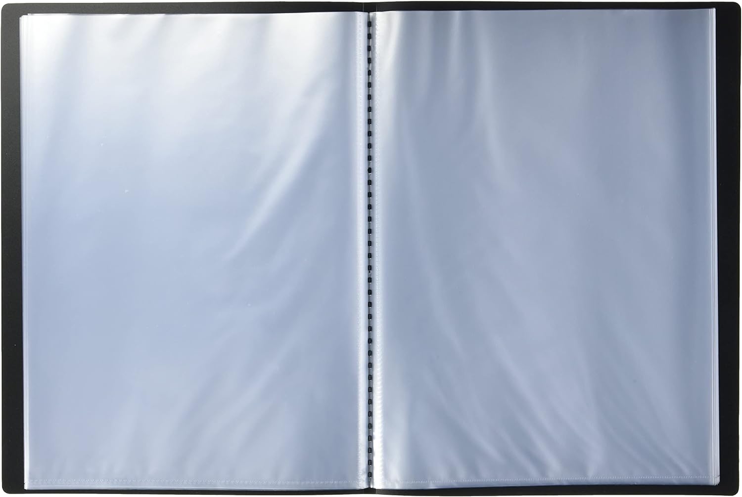 Exacompta - Ref 8521E - Soft PP Display Book - Suitable for A4 Documents, Made from Polypropylene, Lightweight, 20 Pockets, 40 Viewing Pages - Black Cover
