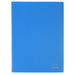 Exacompta - Ref 8522E - Soft PP Display Book - Suitable for A4 Documents, Made from Polypropylene, Lightweight, 20 Pockets, 40 Viewing Pages - Blue Cover