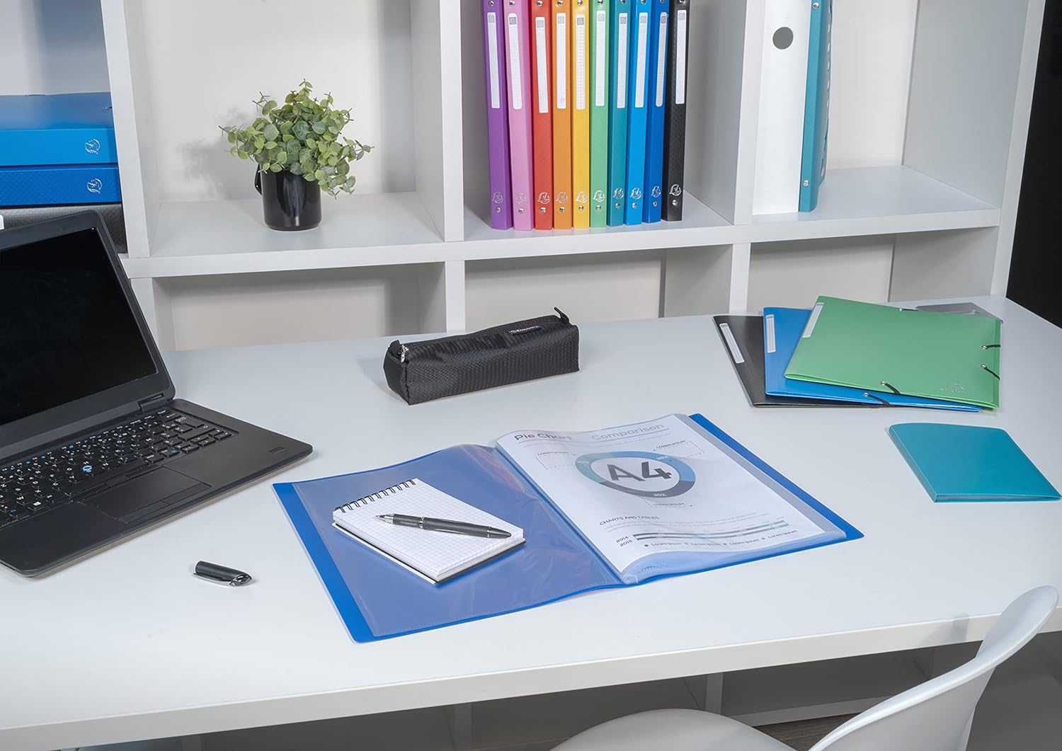 Exacompta - Ref 8525E - Soft PP Display Book - Suitable for A4 Documents, Made from Polypropylene, Lightweight, 20 Pockets, 40 Viewing Pages - Red Cover