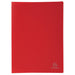 Exacompta - Ref 8545E - Soft PP Display Book - Suitable for A4 Documents, Made from Polypropylene, Lightweight, 40 Pockets, 80 Viewing Pages - Red Cover
