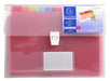Exacompta - Ref 55298E - Crystal Multipart Expanding Case - 330 x 250mm in Size, Ideal for A4 Size Documents, 13 Tabbed Sections, Holds up to 400 Sheet