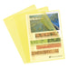 Exacompta - Ref 56116E - Grained PP Cut Flush Folder - Suitable for A4 Documents, 0.1mm Polypropylene, Top-Right Opening, Cut Out For Easy Opening - Yellow (Bag of 10