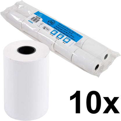 Exacompta 40339E - Bobina 1 pliegue térmico para tarjeta, 10 unidades, 57 x 40 mm