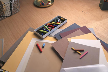 Clairefontaine - Ref 96008C - Pastelmat Pastel Card Pad No.2 (12 Sheets) - 360gsm Card - 30 x 40cm - Assorted Colours - Specially Formulated For Use With Pastels