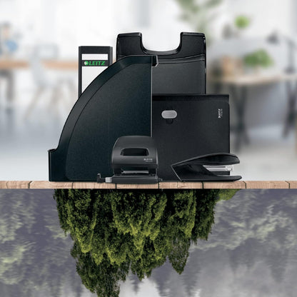 Leitz Stapler, 30 Sheets, Includes Staples, Integrated Staple Remover, 100% Recyclable, Eco Friendly, NeXXt Recycle Range, 56040095, Black