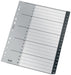 Leitz Index Folder Divider, 1-20 Numerical Tabs, A4, Extra Wide, 90% Recycled Plastic, Eco Friendly, Premium Quality, Recycle Range, 12110095, Black, 30.9 x 24.3 x 0.6 cm