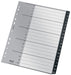Leitz Index Folder Divider, 20 A-Z Tabs, A4, Extra Wide, 90% Recycled Plastic, Eco Friendly, Premium Quality, Recycle Range, 12190095, Black
