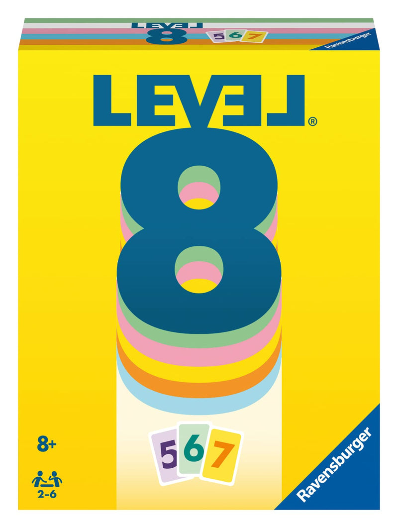 Ravensburger - Level 8, Gioco di Carte per tutta la famiglia, da 2 a 6 giocatori, 8+ Anni, RAV Level 8® | 20865, Ravensburger 20865 - Level 8, Das beliebte Kartenspiel für 2-6 Spieler ab 8 Jahren / Familienspiel / Reisespiel, Ravensburger 20865 - Level 8,