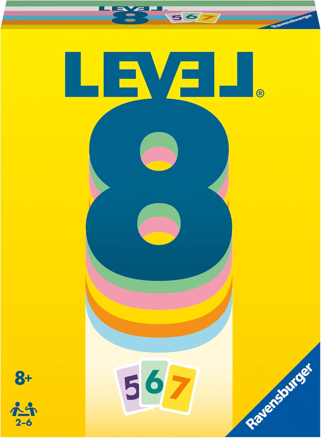 Ravensburger 20865 - Level 8, The Popular Card Game for 2-6 Players from 8 Years/Family Game/Travel Game