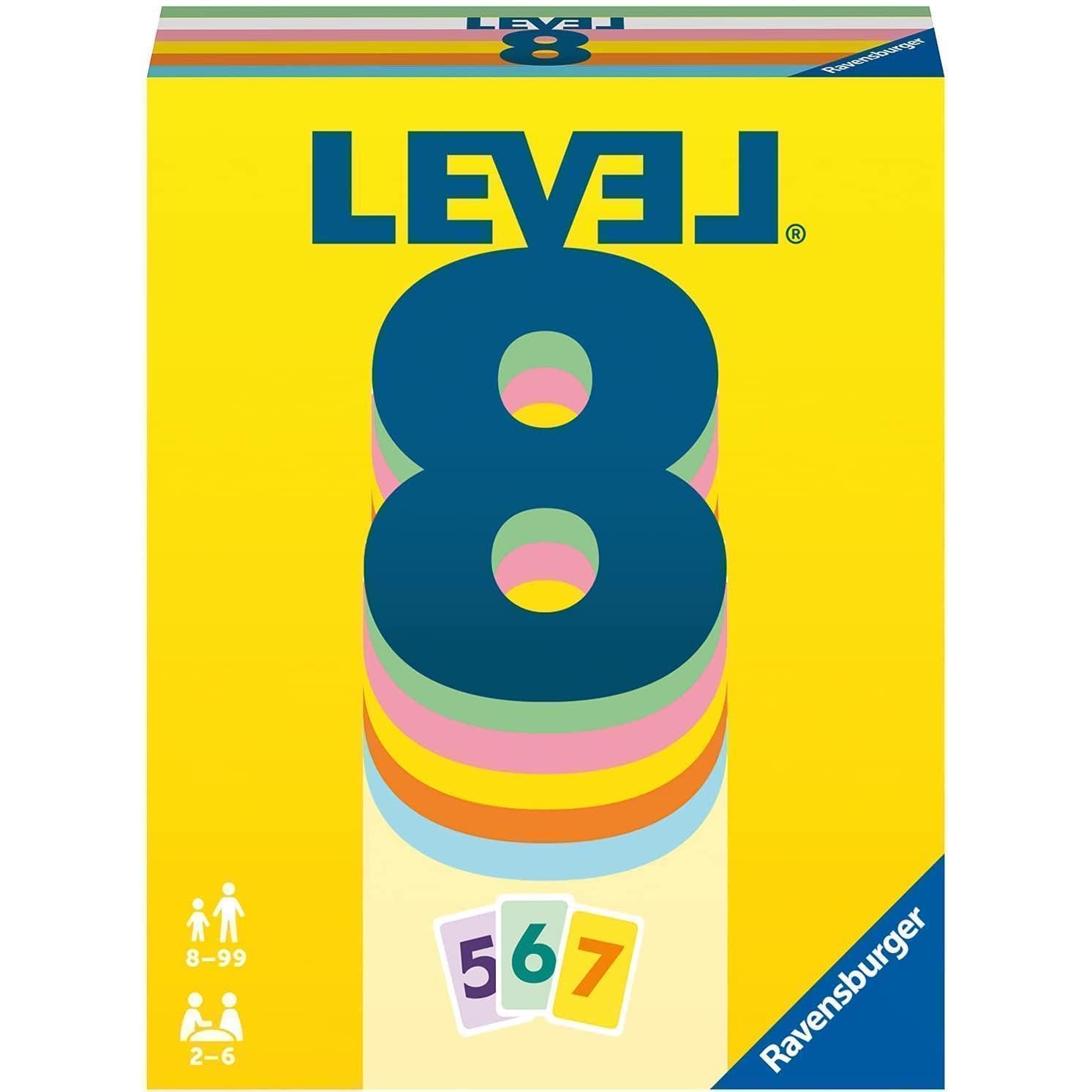Ravensburger - Level 8, Gioco di Carte per tutta la famiglia, da 2 a 6 giocatori, 8+ Anni, RAV Level 8® | 20865, Ravensburger 20865 - Level 8, Das beliebte Kartenspiel für 2-6 Spieler ab 8 Jahren / Familienspiel / Reisespiel, Ravensburger 20865 - Level 8,