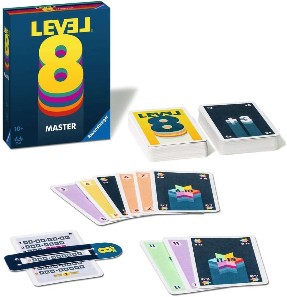 Ravensburger 20868 Level 8, Master Version of The Card Game for 2-6 Players from 10 Years