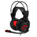 MSI DS502 GAMING HEADSET - 7.1 Virtual Surround Sound Headphones, Vibration Feedback, 40mm Neodymium Drivers, laptop, Omnidirectional Microphone, Inline Controls, USB 2.0 Connector - Wired