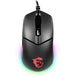 MSI CLUTCH GM11 Gaming Mouse - 5000 DPI Optical Sensor, Symmetrical, 10M+ Click OMRON Switches, 6-Buttons, 1ms Latency, RGB Mystic Light, 89g - Wired
