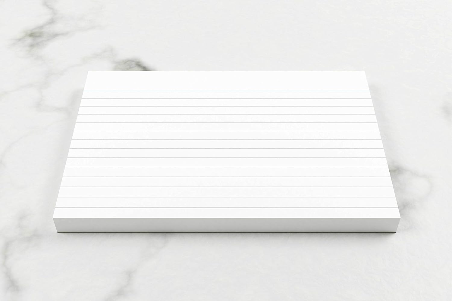 Luxpad A6 Gluebound Revision & Presentation Cards - White. 50 Lined Cards Per Pad (6x4"