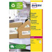 Avery Self Adhesive Recycled Parcel Shipping Labels, Laser Printers, 1 Label Per A4 Sheet, 100 Labels, QuickPEEL (LR7167) White