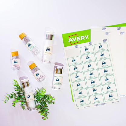 Avery LR4761-15 - Etiquetas recicladas (61 x 192 mm