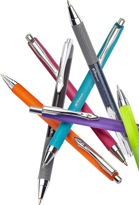 Platignum Tixx Purple Ballpoint Pen  Soft Grip Barrel with Hybrid Gel Ink for Smudge-Free and Ultra-Smooth Writing