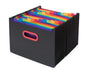 Snopake A4 Rainbow and Black Desk Expander/Organiser 24-Part  Ref: 15852