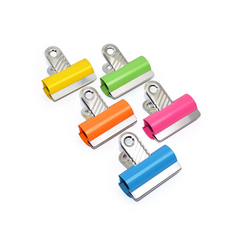 Rapesco RCB30COL 30 mm Letter Clips, Assorted Colours, Pack of 10