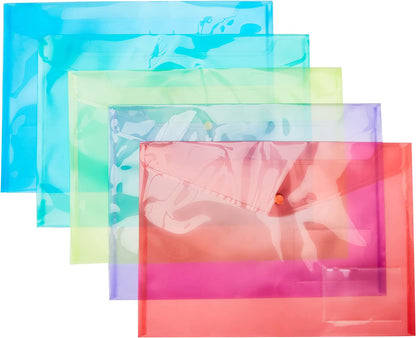 Hainenko 8811asst/1 Value Popper Wallet - Assorted Colours (Pack of 5