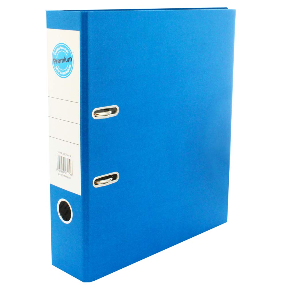 ValueX Lever Arch File Paper on Board A4 70mm Spine Width Blue - 26743DENT