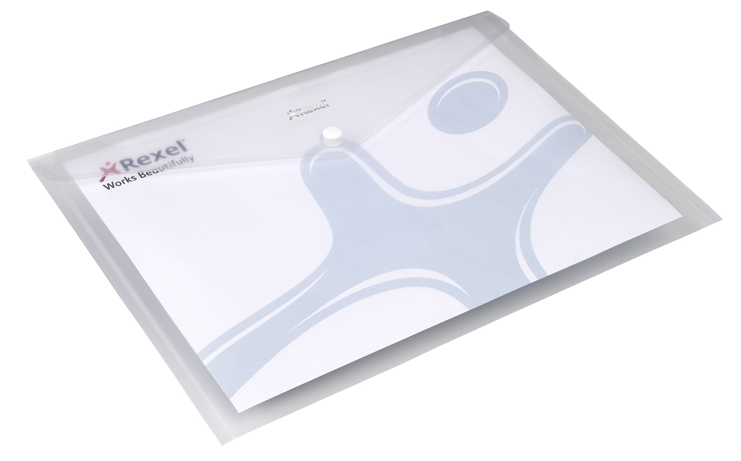 Rexel Ice Popper Wallets A4 Clear Landscape Folder (Pack Size 5
