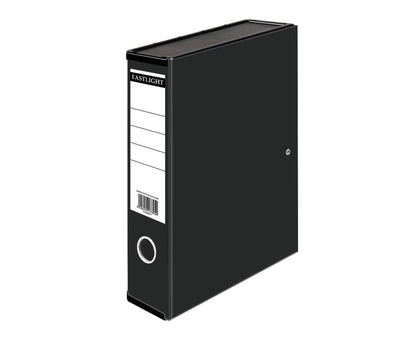 ValueX Box File Paper on Board Foolscap 70mm Capacity 75mm Spine Width Clip Closure Black - 31815DENT