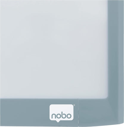 Nobo Mini Magnetic Whiteboard With Coloured Frame, Dry Wipe, Wall Mountable, Includes Whiteboard Pen, Magnets, Eraser & Foam Adhesive Mounting Pads, 216 x 280 mm, 1915625