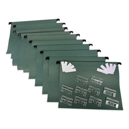 Cathedral Value A4 Manilla Suspension Files - Green (Pack of 10