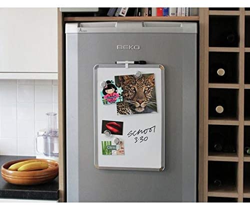 Cathedral WALWB2843SL 280 x 430 mm Magnetic Dry Wipe Board with Frame - Silver/Grey