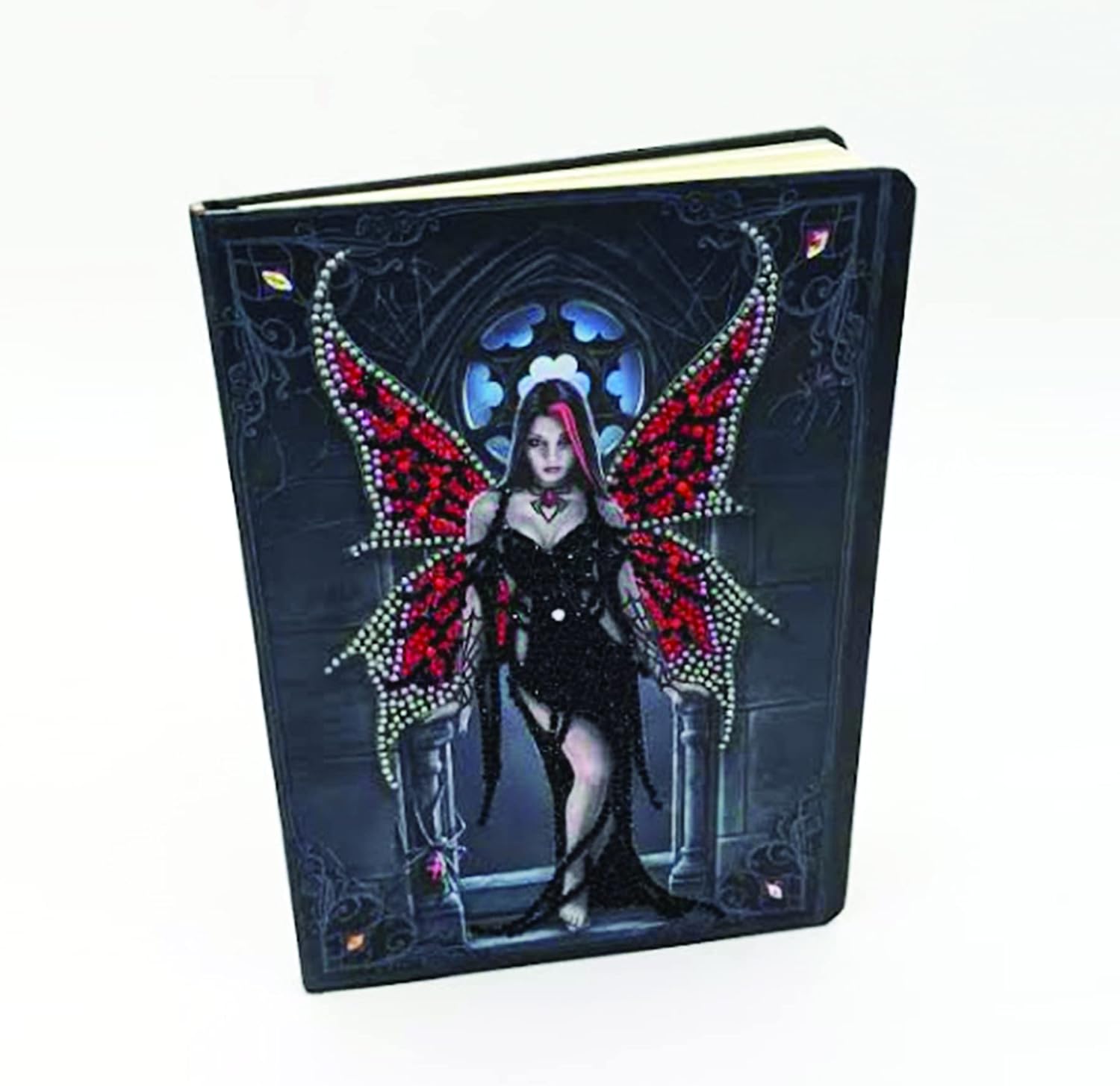 Craft Buddy Crystal Art Aracnafaria, Crystal Art Notebook Anne Stokes, Multicoloured, 26x18