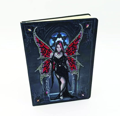 Craft Buddy Crystal Art Aracnafaria, Crystal Art Notebook Anne Stokes, Multicoloured, 26x18