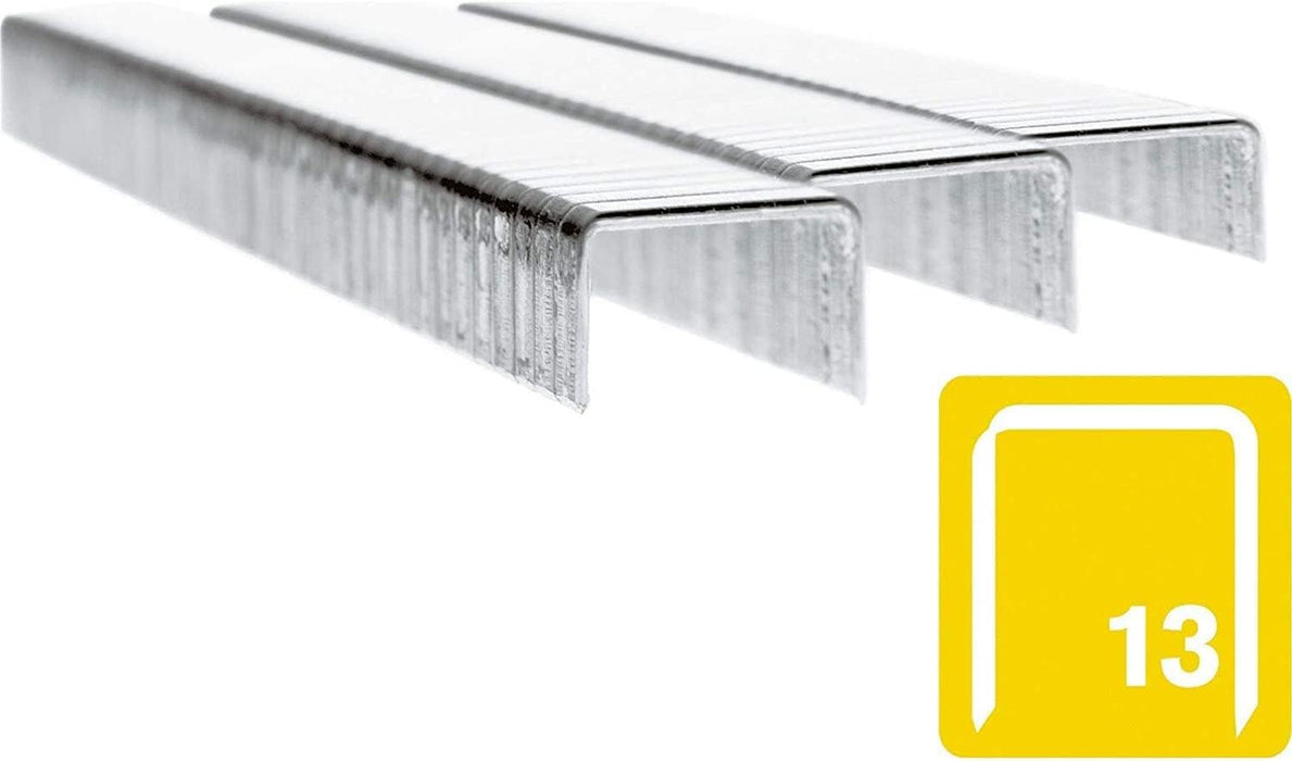 Rapid High-Performance Staples for Textiles, Finewire No. 13, Leg Length 8mm, Staple Gun Staples, Galvanised Steel, 5000 Pieces, Boxed (11835600), Silver