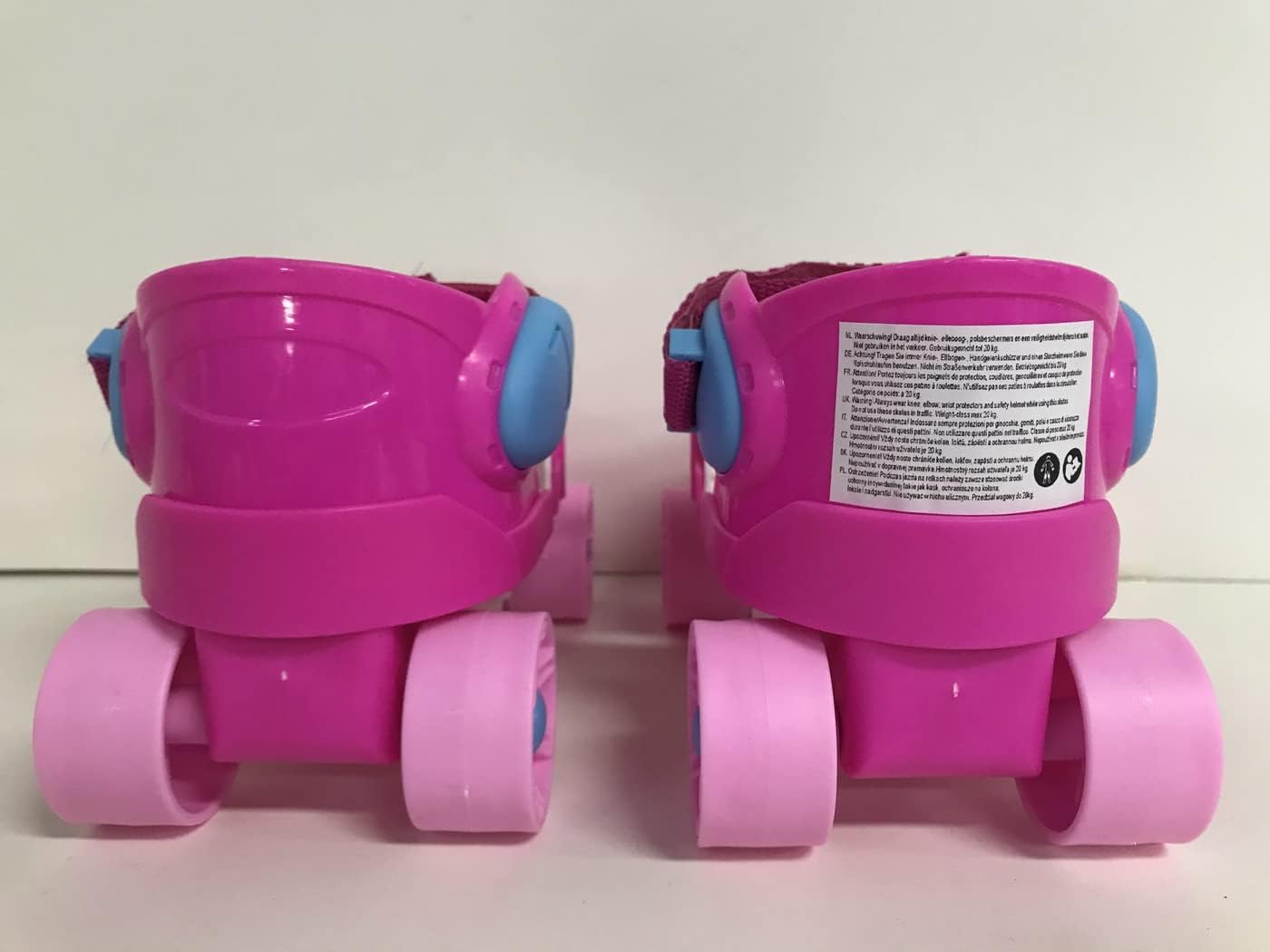 Kids Globe 720522 Roller Skates Pink (Adjustable Size 24-30, Inline Skates for Children, Skates with Learning Aid), Size