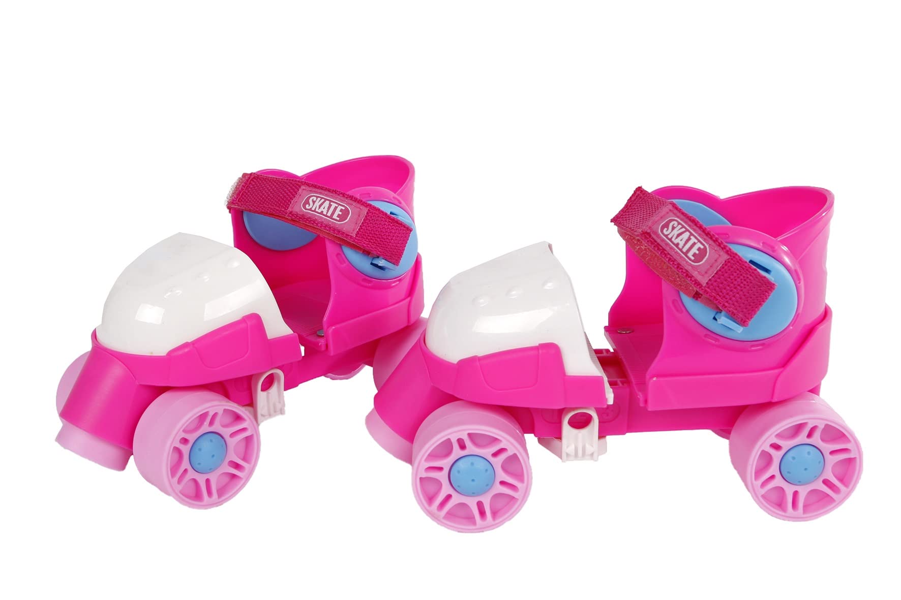 Kids Globe 720522 Roller Skates Pink (Adjustable Size 24-30, Inline Skates for Children, Skates with Learning Aid), Size